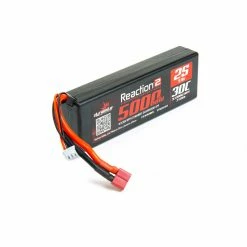 Hot Sale 😉 Dynamite 7.4V 5000mAh 2S 30C Reaction 2.0 Hardcase LiPo Battery: Deans 😍