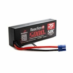 Deals 🔔 Dynamite 7.4V 5000mAh 2S 50C Reaction 2.0 Hardcase LiPo Battery: EC3 😉