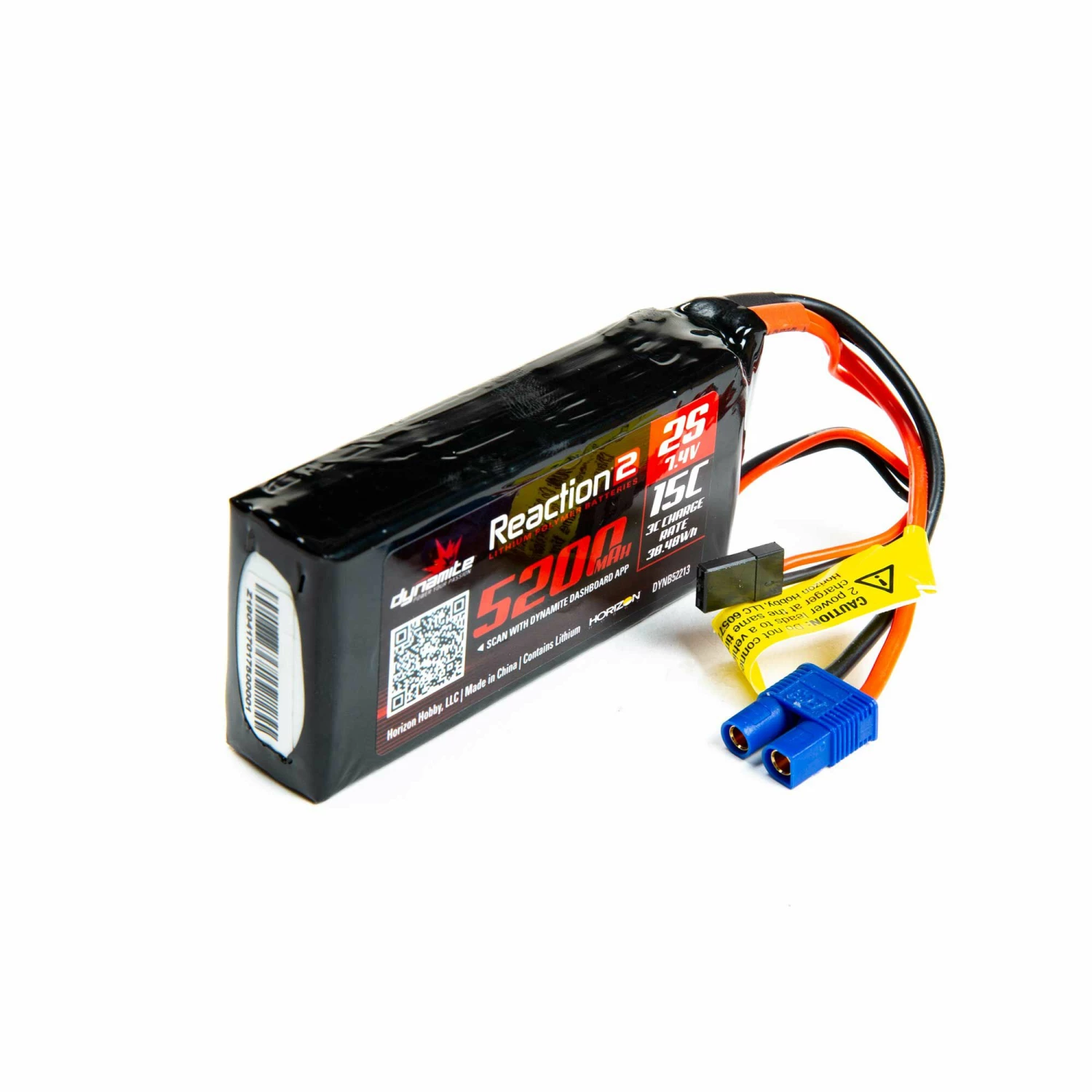 Discount π₯° Dynamite 7.4V 5200mAh 2S 15C Reaction 2.0 LiPo Battery: Universal Receiver π₯° 1 Discount π₯° Dynamite 7.4V 5200mAh 2S 15C Reaction 2.0 LiPo Battery: Universal Receiver π₯°