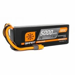 Cheapest ✔️ Spektrum 7.4V 5000mAh 2S 100C Smart Hardcase LiPo Battery: IC3 🔔