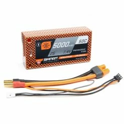 Cheap ⌛ Spektrum 7.4V 5000mAh 2S 50C Smart Race Shorty Hardcase LiPo Battery: Tubes, 5mm 😀