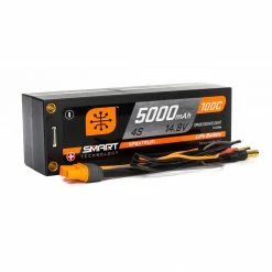 Buy 🎁 Spektrum 14.8V 5000mAh 4S 100C Smart Race Hardcase LiPo Battery: Tubes, 5mm 😀